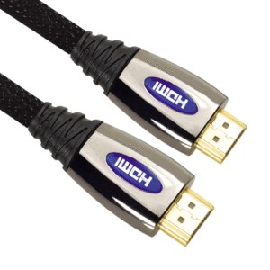 1m HDMI Cable Gold Plated V2.0 Nylon Braded High end (Metal Chrome)