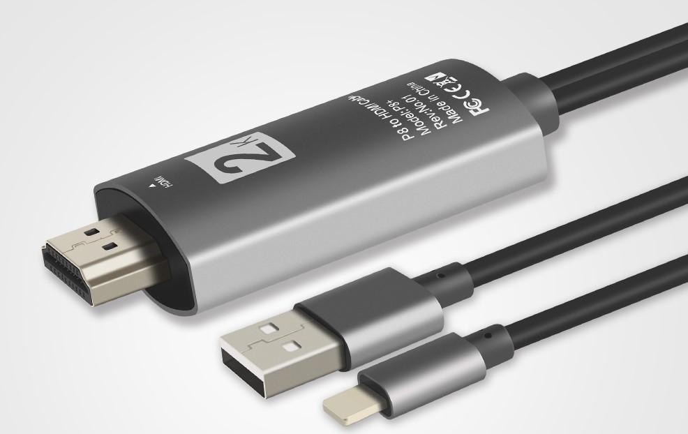 Cable Adaptador Lightning A Hdmi Usb Para iPhone