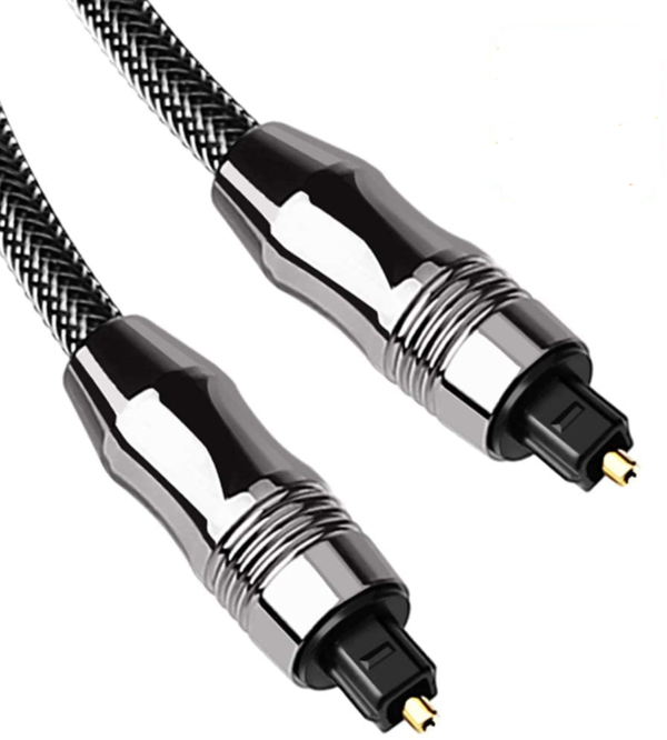 1M Master Gold Optical TOSLINK Digital Audio Cable - Suitable for PS5 PS5 PS3, XBox, Sky, Sky HD, LCD, LED, Plasma, Blu-ray, Home Cinema Systems, AV Amps