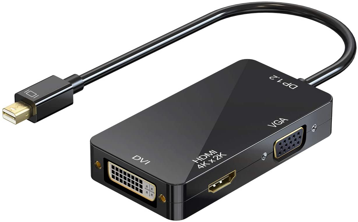 3in1 Thunderbolt Mini Displayport 4K Mini DisplayPort to HDMI DVI VGA 4K Adapter 3in1 Mini