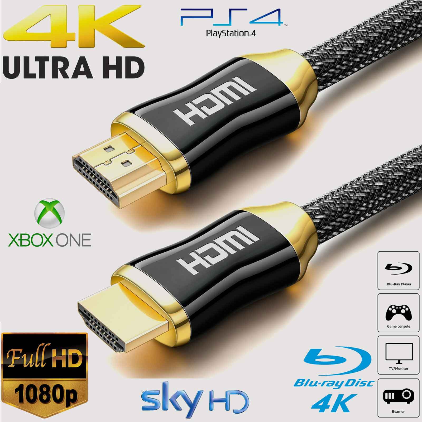 HDMI Cable V1.4 for HD TV LCD 3D DVD PS4 Xbox 1080p High Speed 1M 1.8M 3M  5M